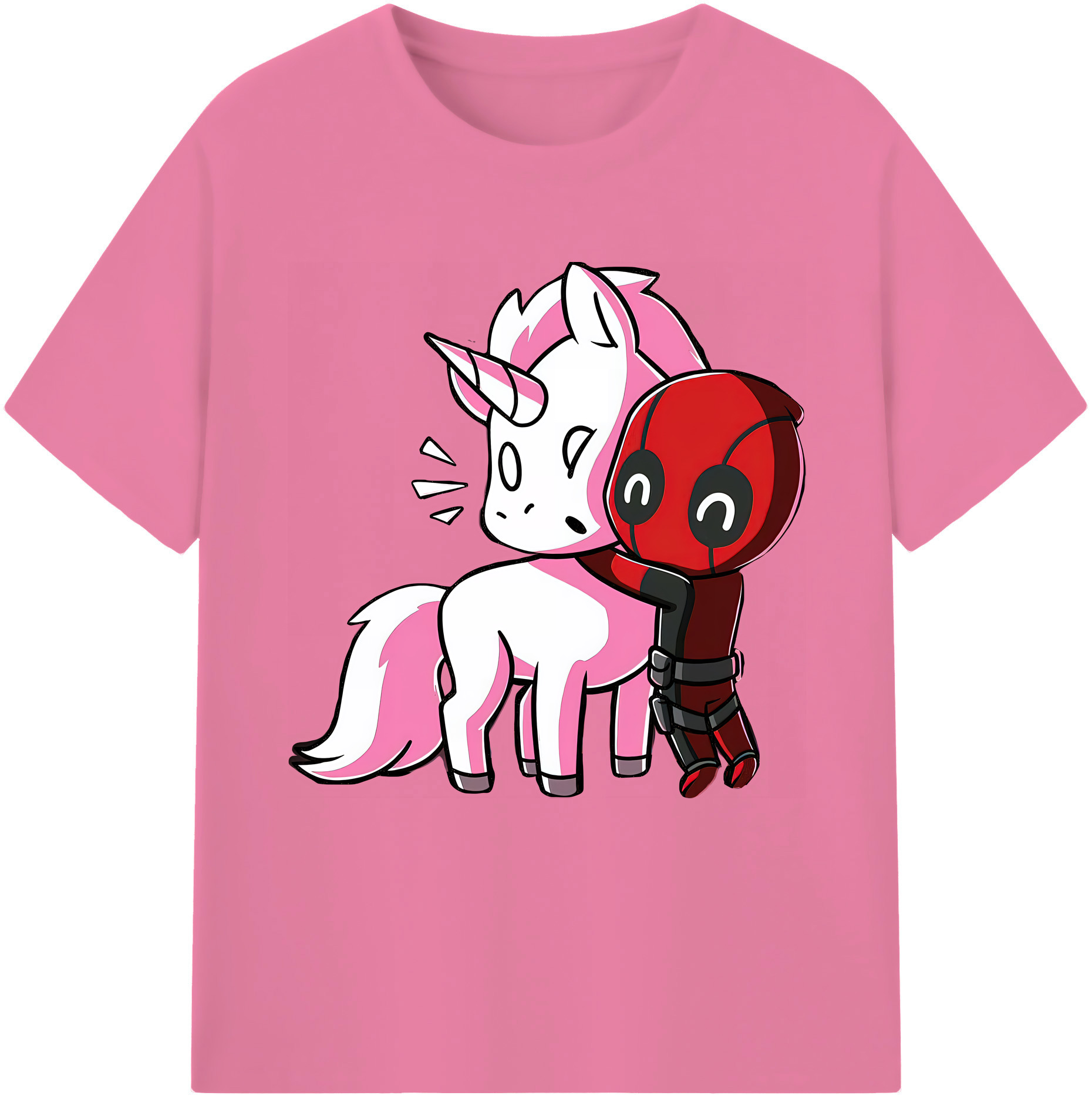 （画像用） Deadpool デッドプール 綿100％半袖Tシャツ（フロントプリント）